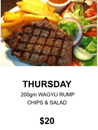 Alroy Tavern Daily Special Thursday