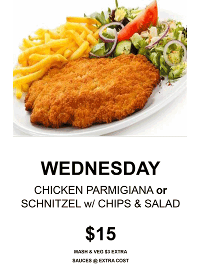 Alroy Tavern Daily Special Wednesday